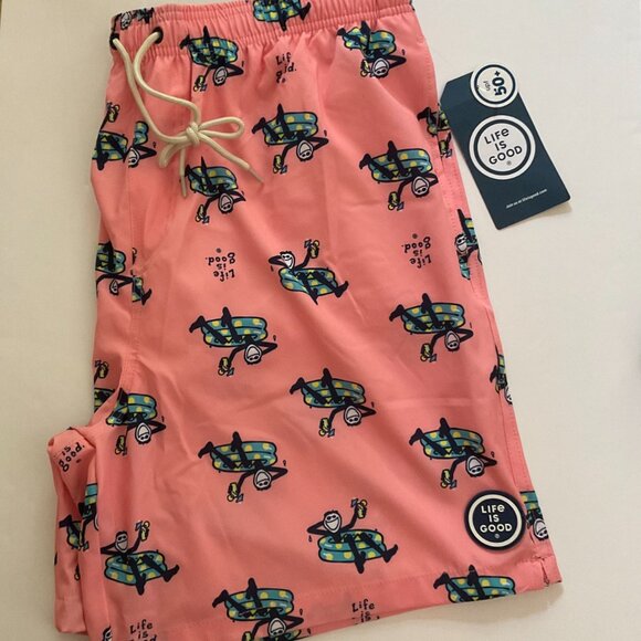 LIFE IS GOOD Men's Swim Shorts NWT Size L - Picture 7 of 8